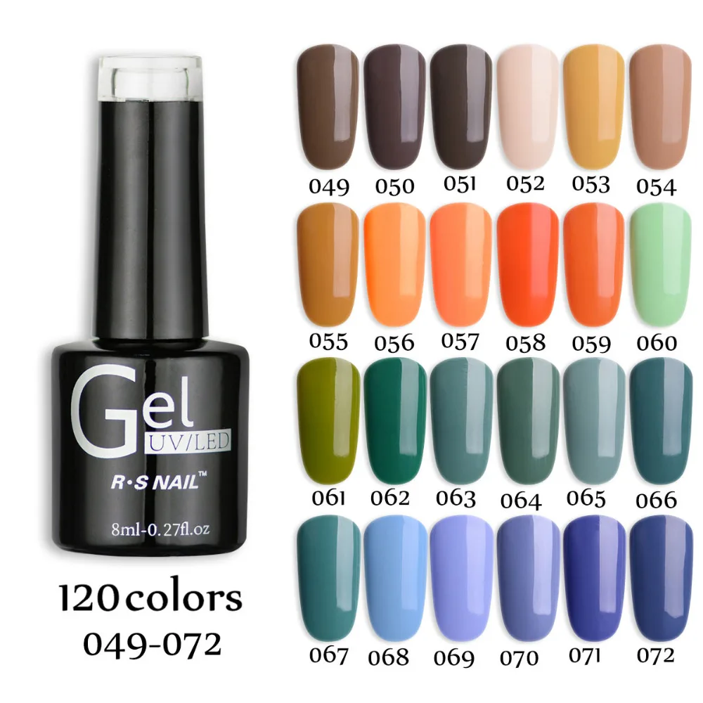 RS Nail One Step Гель для ногтей польский 120 цветов UV светодиодный 3 в 1 гель #061