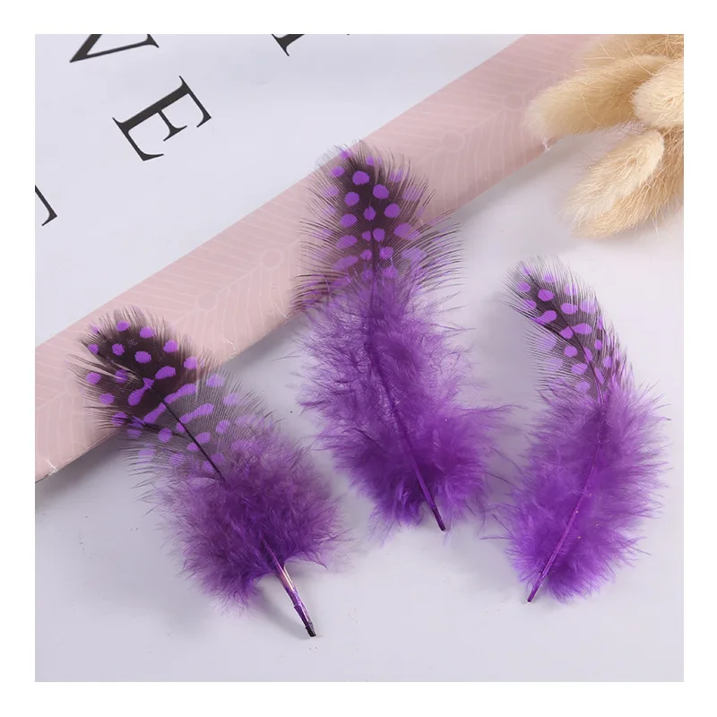 100PCS Pearl Pheasant Feathers for Jewelry Making 4.5-8CM Natural Spotted Chicken Crafts DIY Accessories Wholesale | Дом и сад