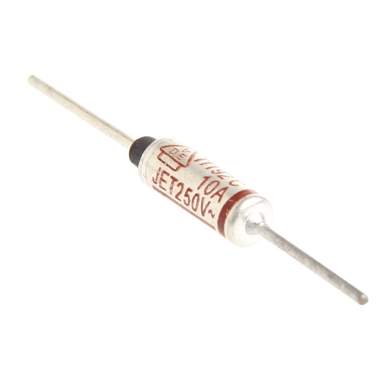 Температурный мини предохранитель 250В 10А тепловой металлический корпус 192