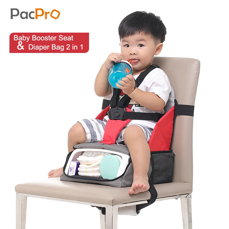 PacPro Портативный Детское сиденье для хранения складной обеденный стул пеленки