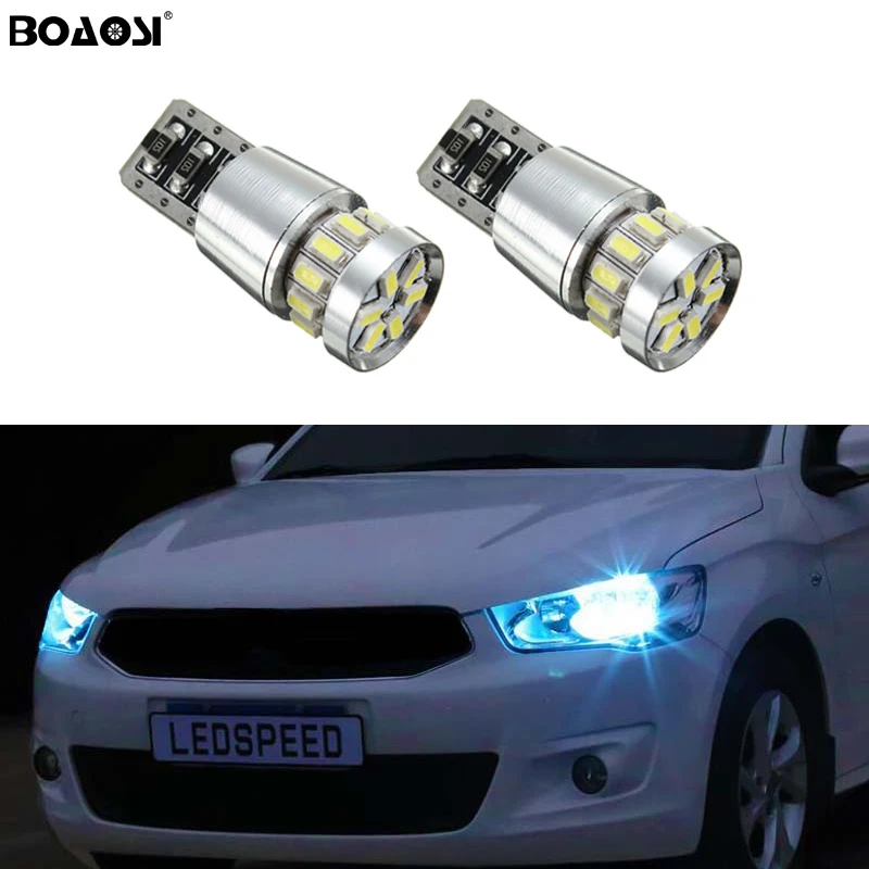 2x T10 3014 SMD 18 светодиодный W5W сигнализирующий фонарь просвет светильник для Hyundai