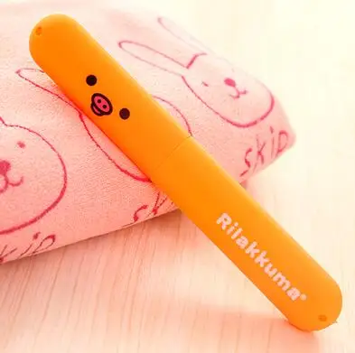 yellow 1 шт., коробка с милыми рисунками для влюбленных зубных щеток для портативной зубной щетки, коробка для путешествий, держатель для зубных щеток, креативный набор зубных щеток - Цвет: yellow