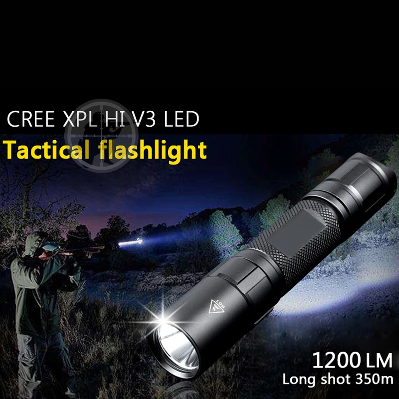 Тактический стробоскопический фонарик CREE XML V3 светодиодный фонарь вспышка света