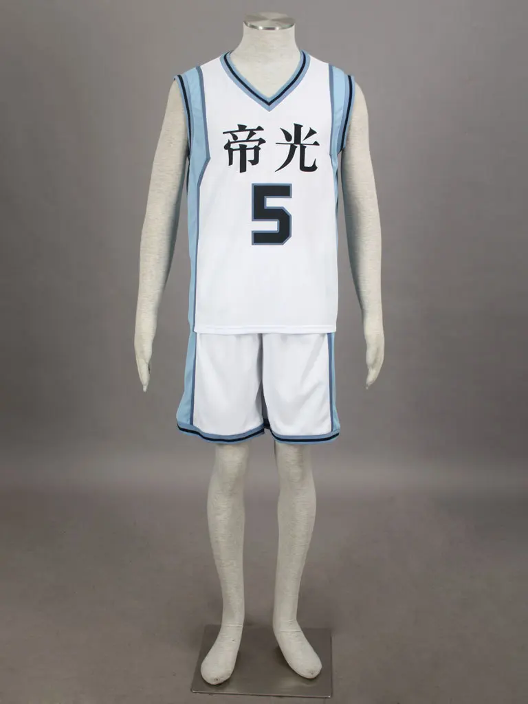 Косплей киски Kuroko no basuke Sedai Teiko #5 мурасакибара Атсуси баскетбольная майка любого