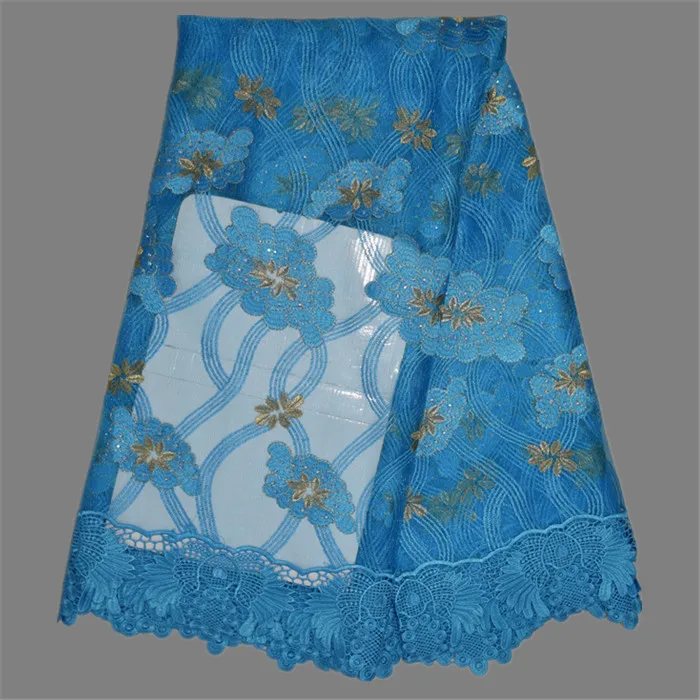 Удивительный стиль вышитые сетки кружевной ткани/французский чистая материал
