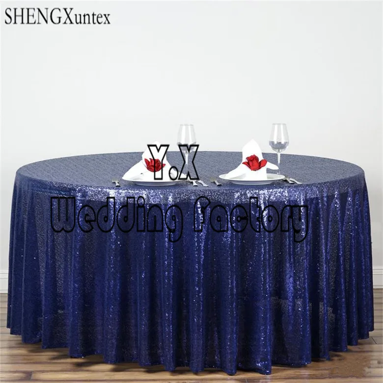 

Wholesale Price Sequin Table Cloth \ Round Tablecloth For Wedding Party Decoration