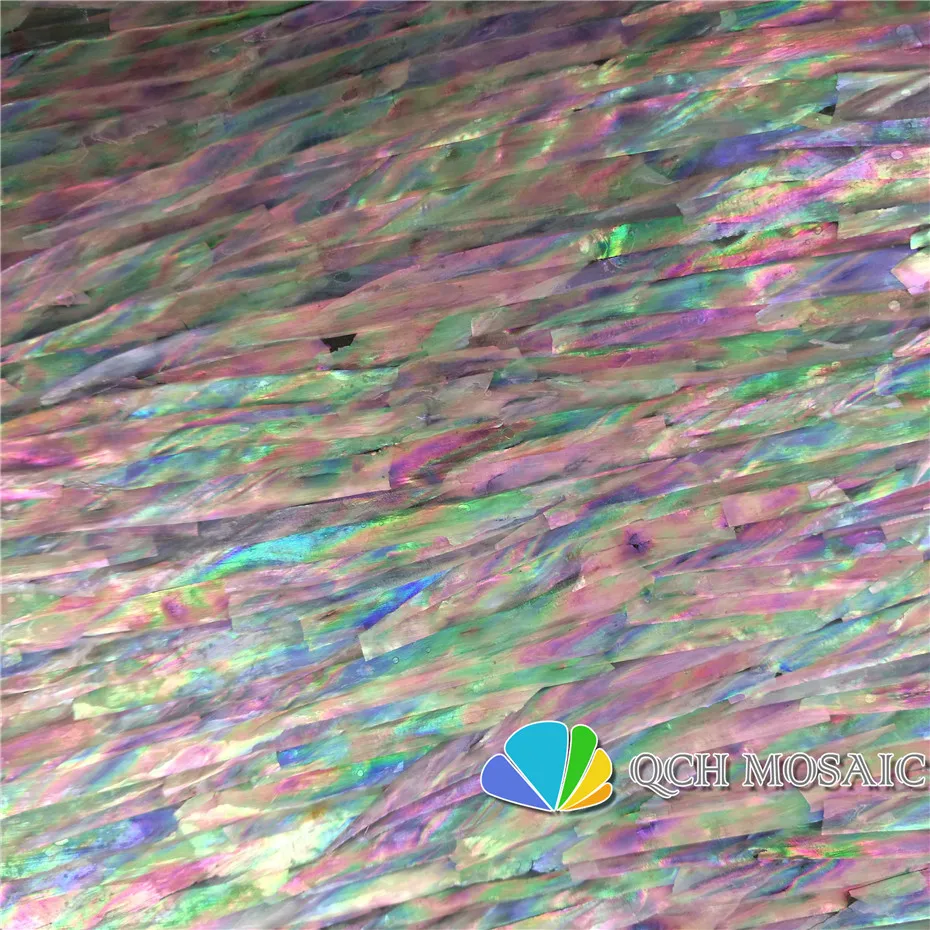 

Natural Korea paua abalone shell laminate sheet for musical instrument and wood inlay black back 20pcs/lot qch154