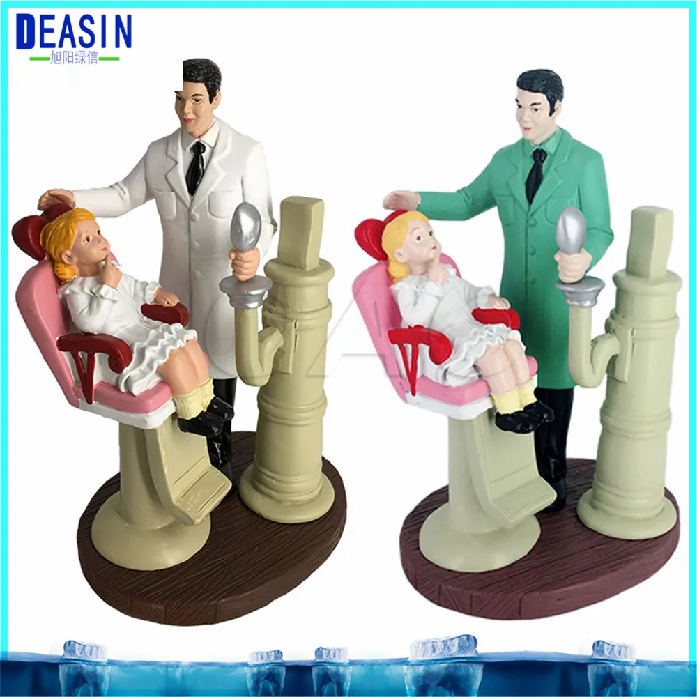 

Dental cartoon character model Couple Sculpture Dental Clinic Decoration Furnishing Articles Creative Artwork