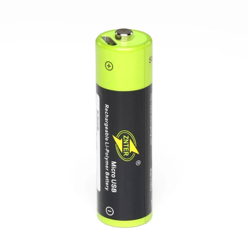 ZNTER AA Перезаряжаемые Батарея 2/4 шт. 1,5 в 1700 мАч зарядка через usb литий Батарея акумуляторная батарея с микро-зарядка через usb кабель