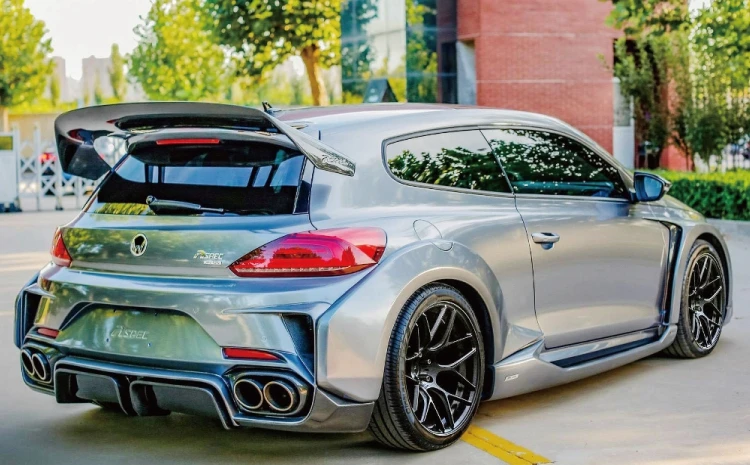 Для Volkswagen Scirocco Высокое качество ABS Материал грунтовка цвет автомобиля задняя крыша губы крыло спойлер Aspec стиль 2010
