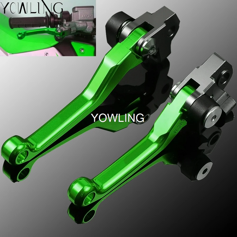 Для KAWASAKI KX65 KX80 KX85 KX125 KX250 KX 125 250 KX250F KX450F KLX250 KDX200 KDX220 CNC поворотный складной сцепления тормозные рычаги