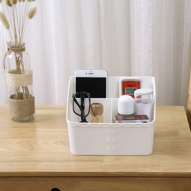 Косметическая коробка для хранения имитация ротанга тканая пластиковая комод