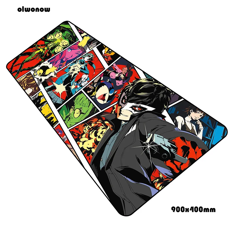 size900x400x2mm Persona 5 Коврик для мыши геймер подставка для запястья 90x40 см notbook коврик для мыши игровой коврик для мыши большой Настольный коврик для мыши PC Настольный коврик для мыши - Цвет: size900x400x2mm