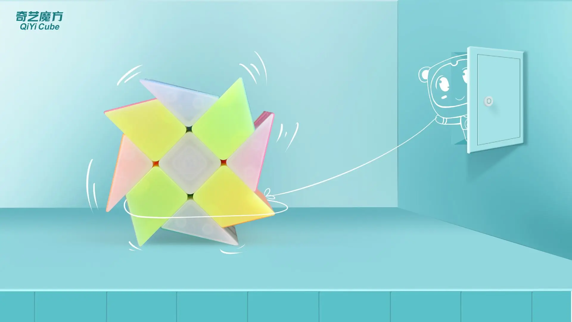 Qiyi Axis Jelly крутой волшебный куб странной формы кубик-головоломка Нео ранняя развивающая игрушка для детей кубик комплектов