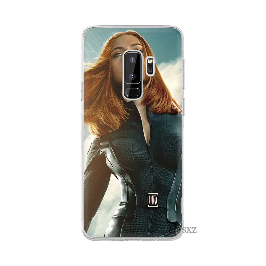 Чехол Desxz Black Widow для Samsung S8 S9 S10E S10 Plus S3 S4 S5 S6 S7 Edge Note 8 9 M10 M20 M30 | Мобильные телефоны и