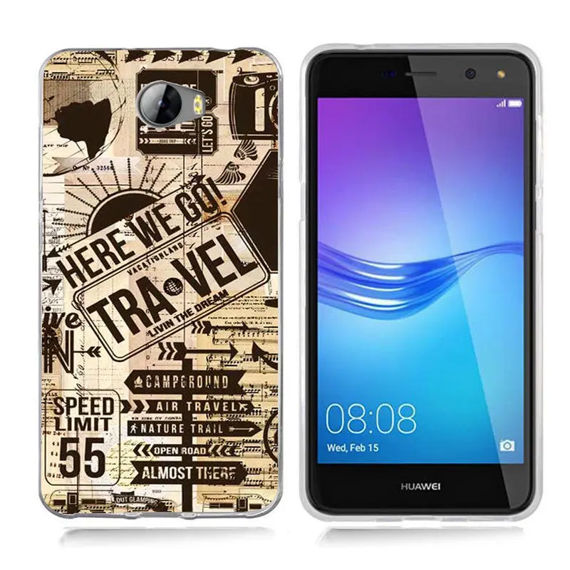 Для Huawei P9 Lite/P8 Lite/P10 Lite Y5 ii Y5ii чехол/5A LYO-L21/Y6 II чехол мягкий TPU для телефона задняя