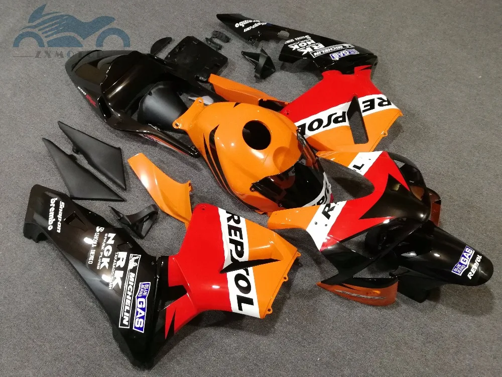 Корпус инжектора Запчасти для 2003 2004 CBR 600RR F5 мотоциклетный комплект обтекателей
