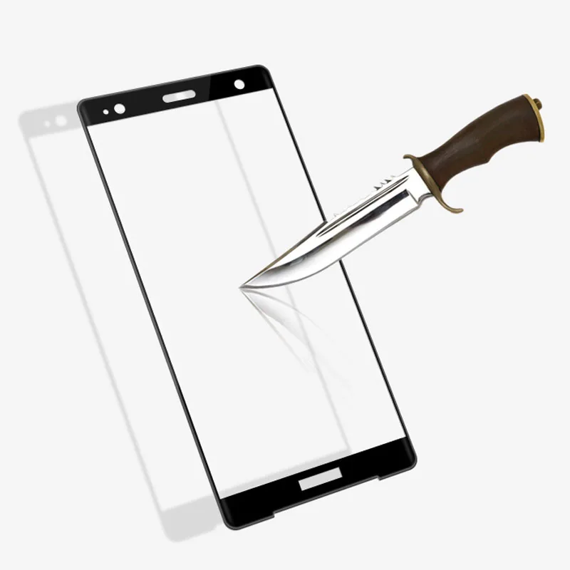 3D изогнутое закаленное стекло для Sony Xperia XZ2 Premium полное покрытие 9H Защитная пленка