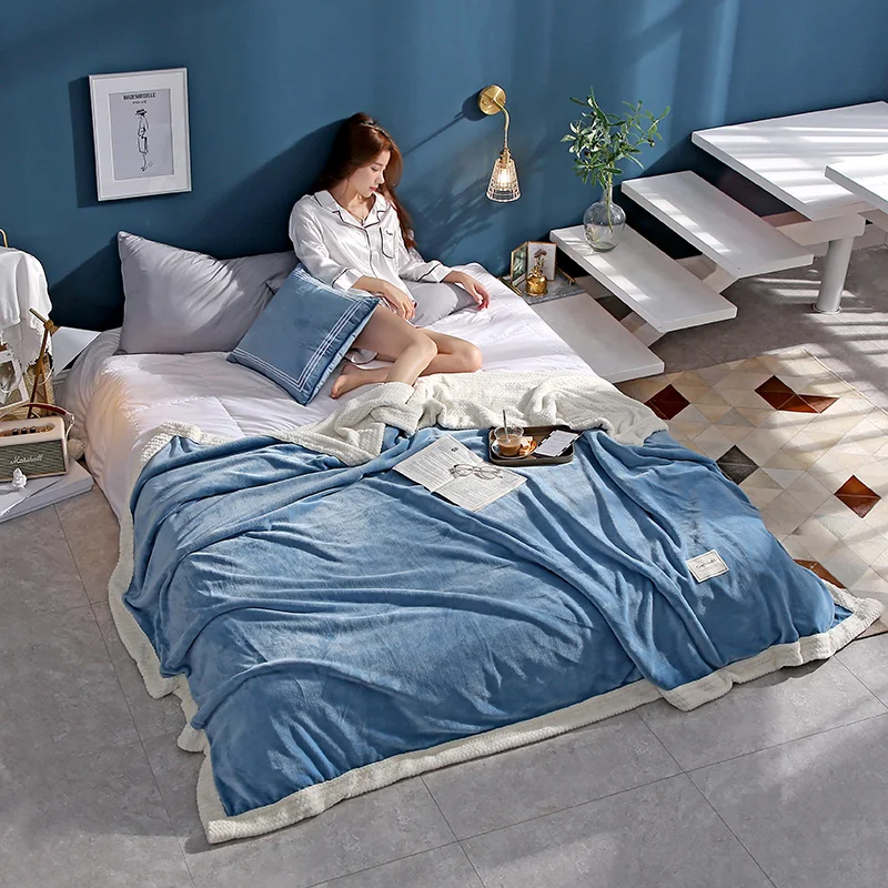 Однотонное фланелевое одеяло из кораллового флиса для детей и взрослых сезон