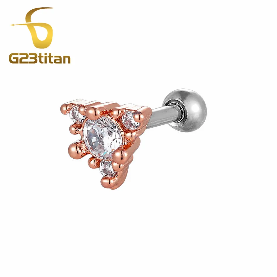 Ear Tragus Женские Мужские ухо траг Cartliage пирсинг для уха пирсинг Orelha Cartilagem Конч пирсинг Helix Rook Snug серьги ювелирные изделия для тела - Окраска металла: Ear Tragus