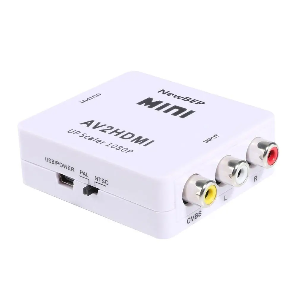 Мини-преобразователь AV-HDMI AV2HDMI RCA AV HDMI CVBS к адаптеру для HDTV TV PS3 PS4 ПК DVD Xbox проектора