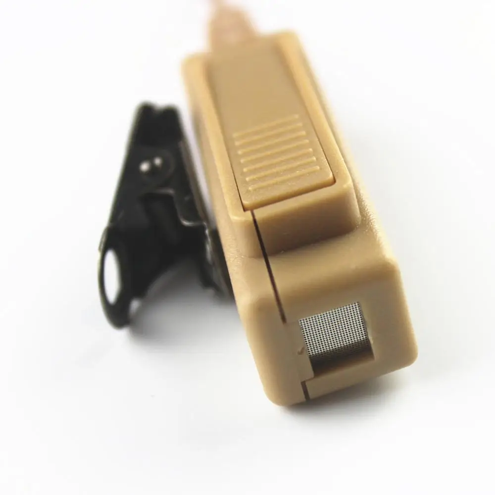 Covert Acoustic Tube Beige Flesh Color Earpiece Headset Mic for Motorola Two Way Radio GP328Plus GP344 GP388 GP688 Walkie Tlakie