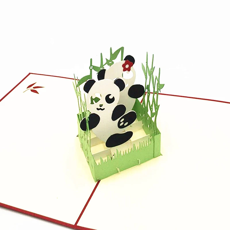 10 шт. 3D открытка ручной работы поздравительная карта Kirigami на день рождения