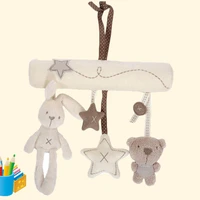 newborn baby pram handbell bed stroller soft hanging toy animal rattles infant pacifying toys yh 17