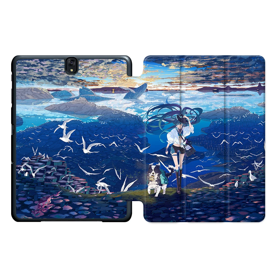 Чехол MTT для samsung Galaxy Tab S3, 9,7 дюймов, SM-T820, T825, T829, из искусственной кожи, откидная подставка, умный чехол, чехол для планшета с рисунком аниме - Цвет: SS07