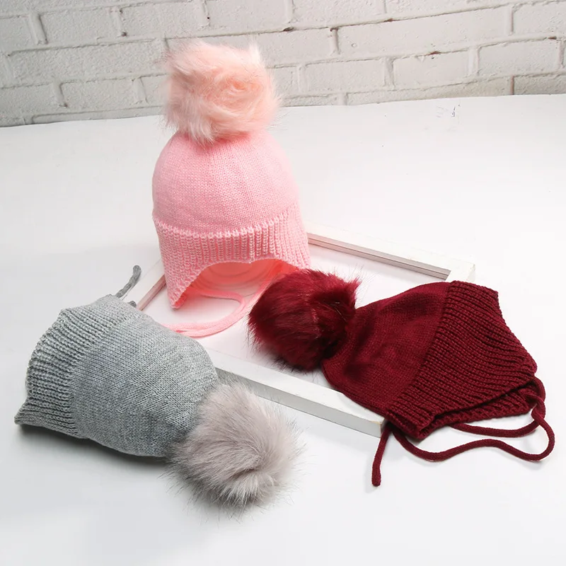 Коллекция 2017 года осенне-зимняя модная шапка для малышей вязаные хлопковые