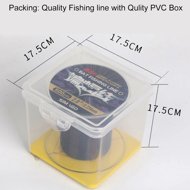 Рыболовная леска 457 м/500 ярдов нейлоновая сверхпрочная рыболовная японская