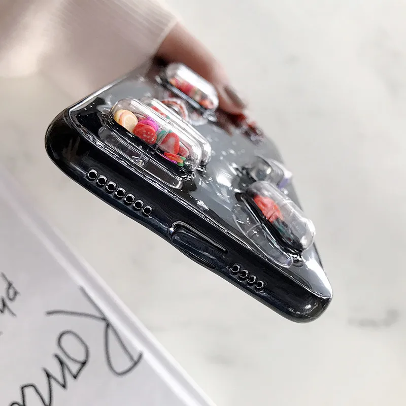 3D напиток бутылка телефон капсула Чехол для мобильного телефона iPhone 11 12 бетонный