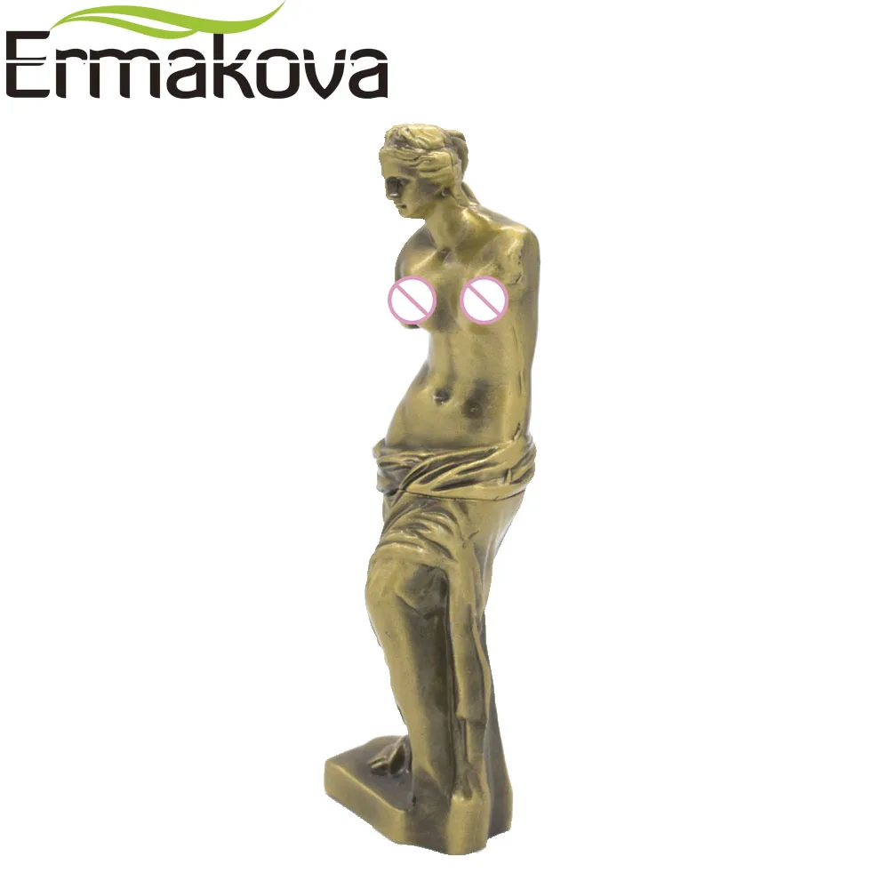 ERMAKOVA металлическая Обнаженная Статуэтка Венеры Римская богиня Венеры де Мило Афродита Милоса древняя греческая статуя домашний офис Декор