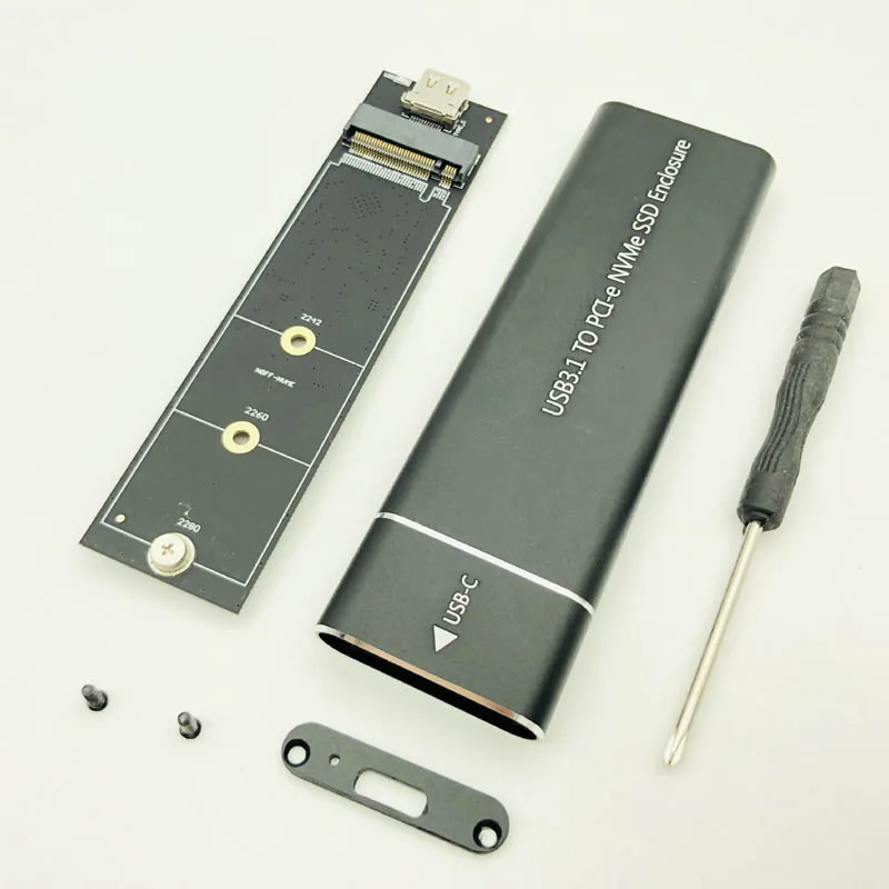 Корпус для жесткого диска BTBcoin чехол с адаптером hd USB C футляр NVME M.2 SSD адаптер M2 Type