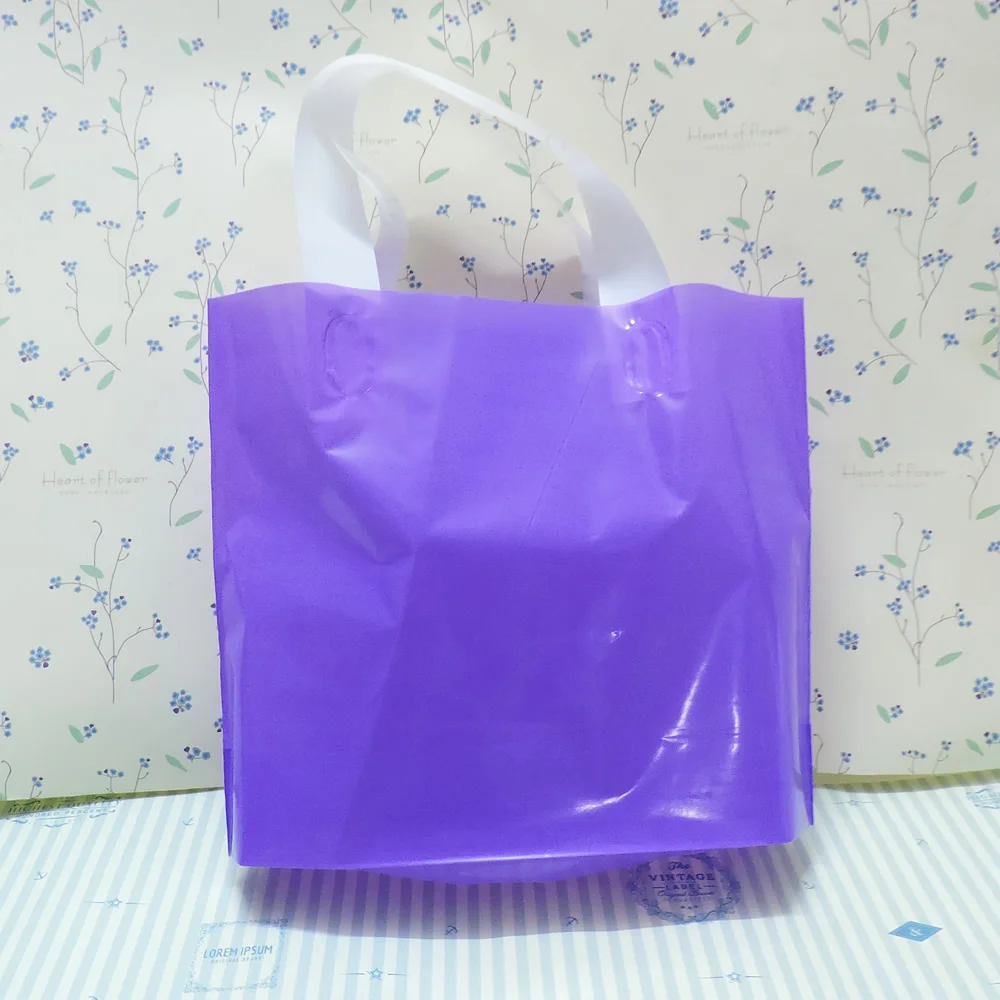 45x35+10cm custom printed logo gift plastic bag/handle packaging bag/shopping bags for clothing | Дом и сад