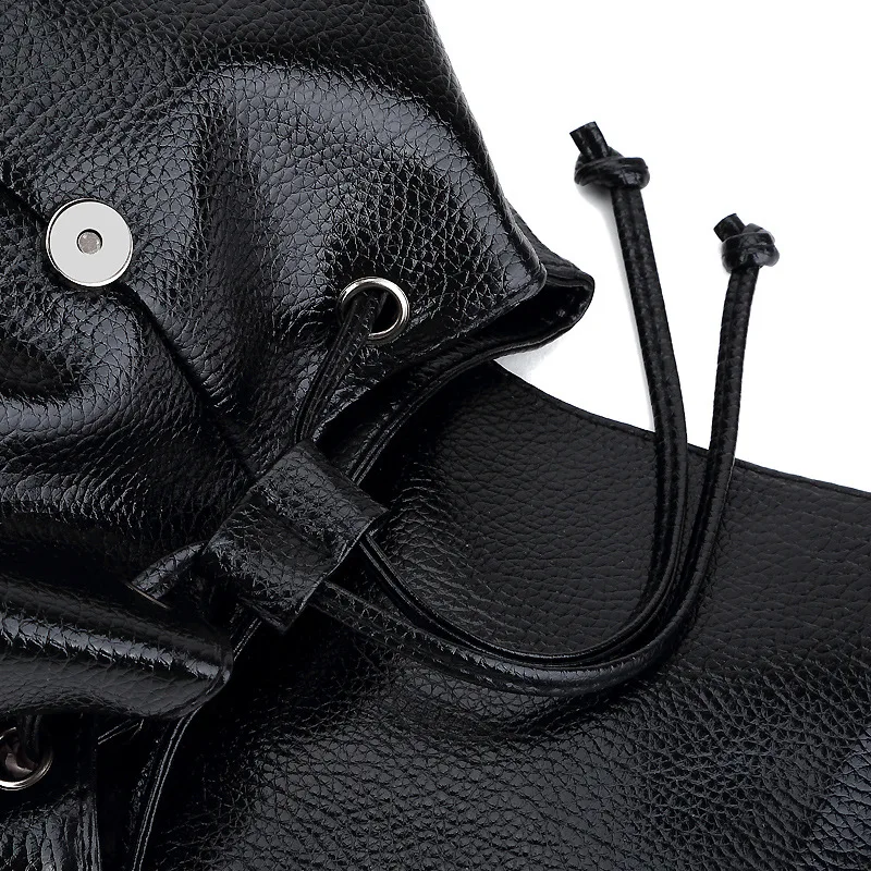 Рюкзаки из искусственной кожи высокого качества с ретро принтом для женщин и