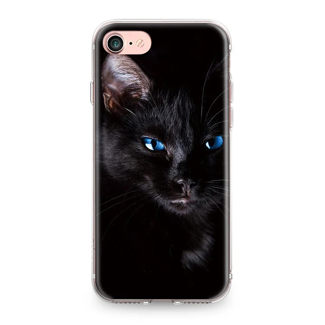0892 Силиконовый чехол-Бампер для Iphone 4, 4S, 5, 5S, SE, 6, 6 S, 7, 8 Plus, X, XR, XS Max, мягкий чехол-бампер из ТПУ с рисунком кота, котенка, пары - Цвет: 0892
