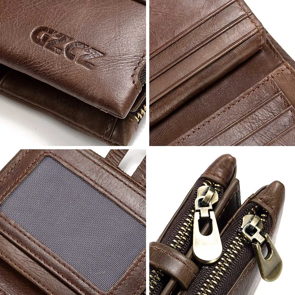 100% натуральный кожаный кошелек дизайнерский мужской на заказ для мелочи