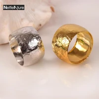 free shipping goldsilver stainless steel napkin rings hotel restaurant dining table decoration wedding serviette holder buckles