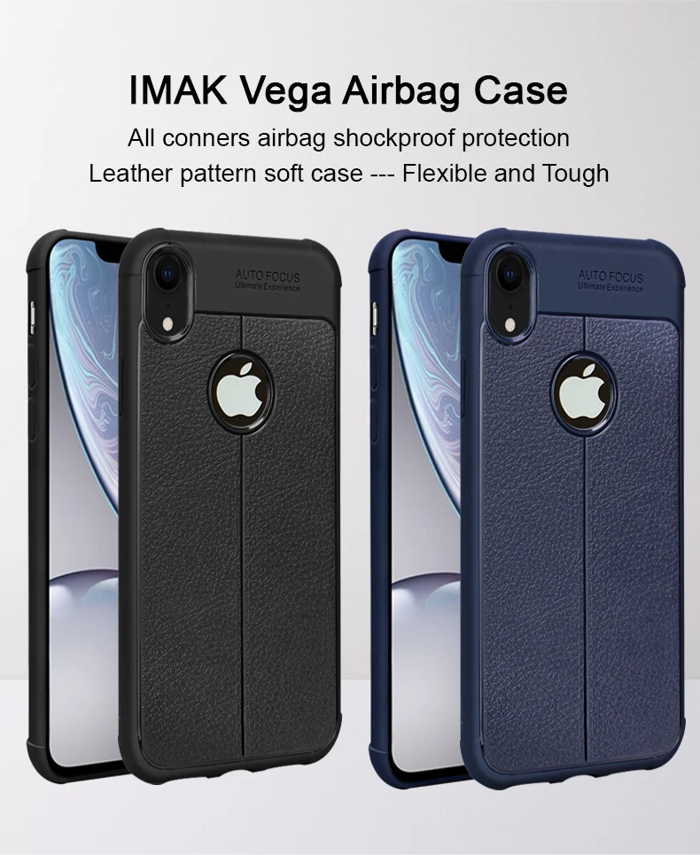 Для Apple Iphone XR чехол IMAK установлены чехлы для Iphone XR Высокое качество Мягкий чехол из ТПУ на заднюю панель телефона 6,1''