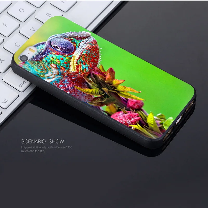 Чехол Yinuoda для iphone 7 6 X чехол с рисунком животного Игуана хамелеон ящерица