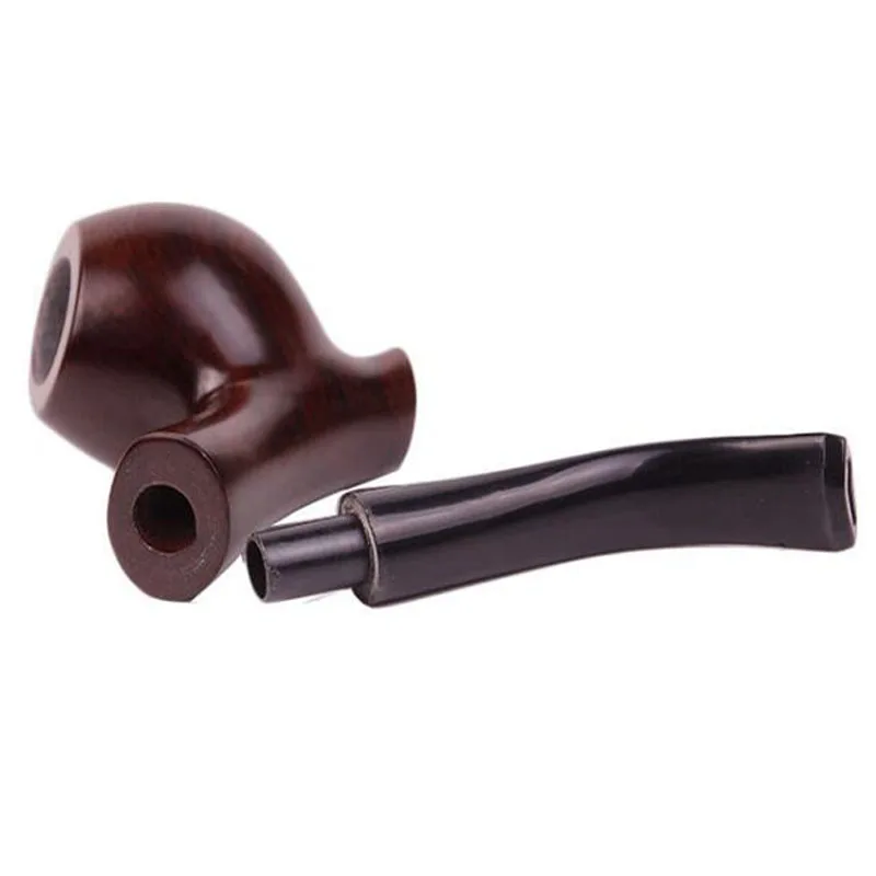 Портативная трубка из черного дерева ручной работы для курения мужские