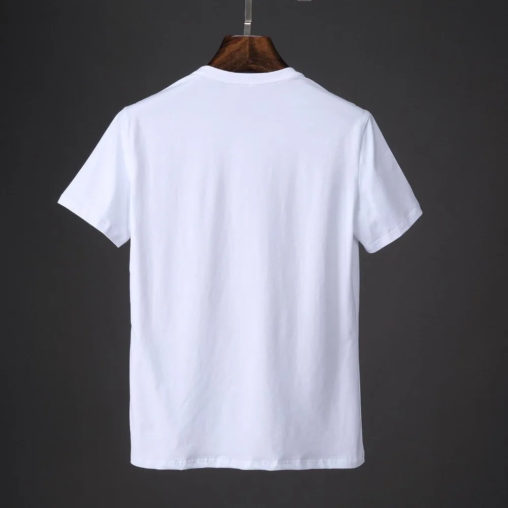 Новинка 2019 Мужская футболка брендовая одежда модная мужская высокого качества