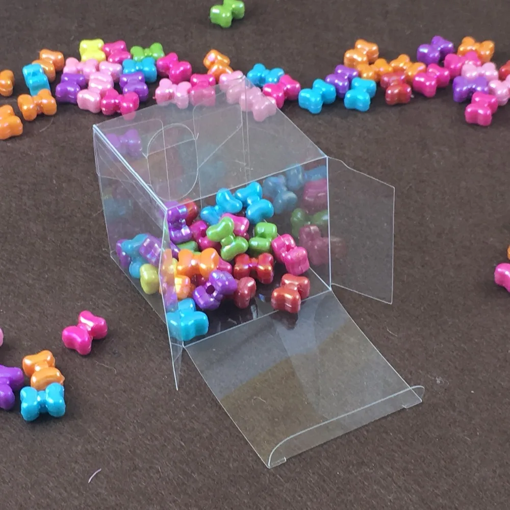 100 шт./лот коробки для кексов прозрачные pvs печенья торта. Бумажные пирожных | Дом и