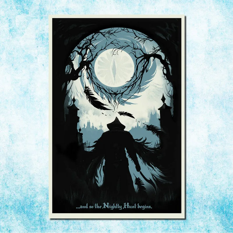 Горячие Bloodborne Искусство Шелковый Холст печати плакатов 13x20 24x36 дюймов игры