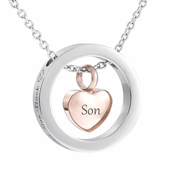 Ожерелье для кремации сын из нержавеющей стали|necklace always|cremation urn pendantcremation urns |