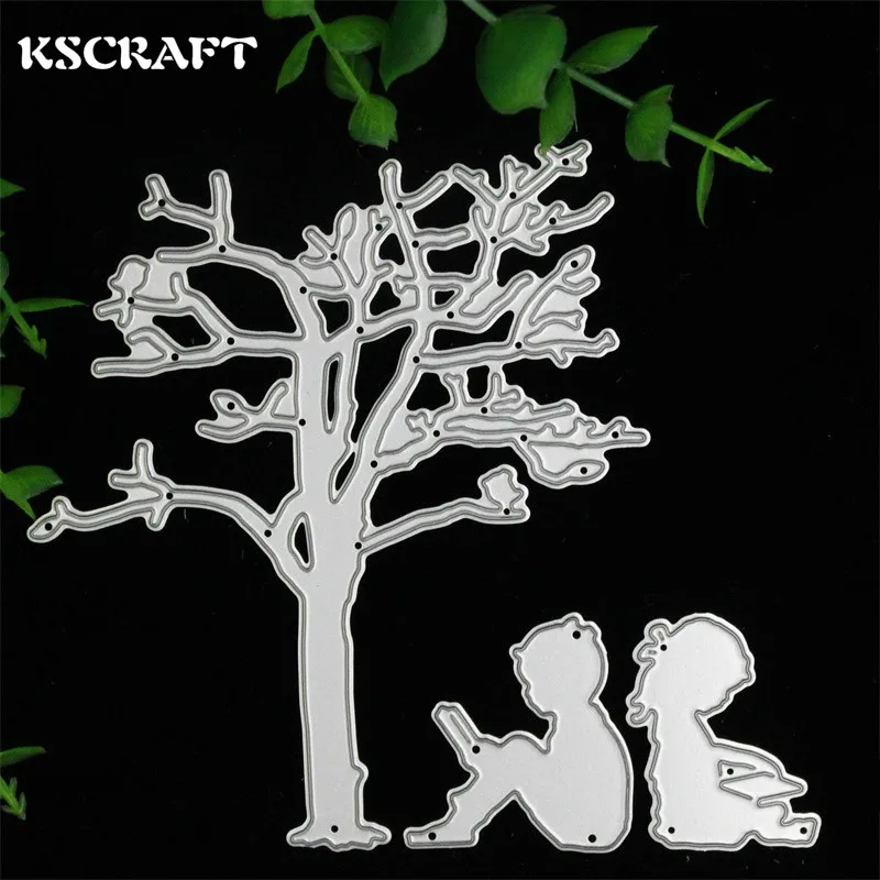 KSCRAFT дерево и дети металлические режущие штампы трафареты для DIY