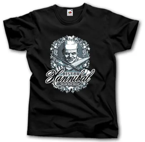 Футболка в стиле бистро Hannibal Lecter забавная футболка тишина ягненка модная