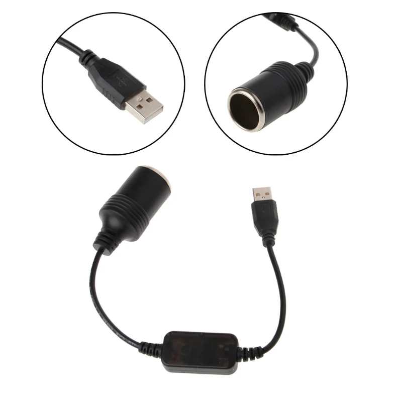 USB папа 12 В розетка для автомобильного прикуривателя Женский адаптер конвертер