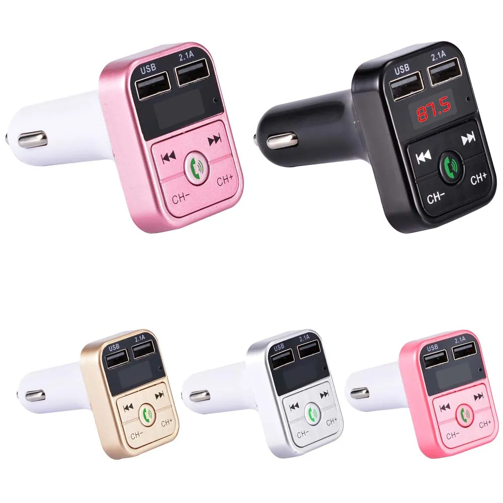 B2 автомобильный fm-передатчик беспроводной радиоадаптер USB зарядное устройство